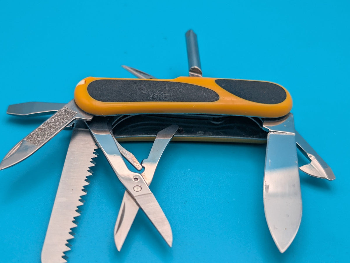 Victorinox EvoGrip S18 Yellow & Black Swiss Army Knife Multi Tool