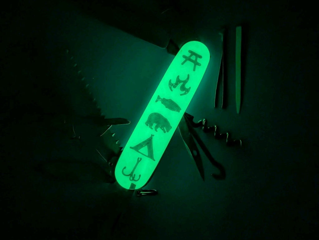 Custom Victorinox Huntsman Glow in the Dark Swiss Army Knife Multi Tool!