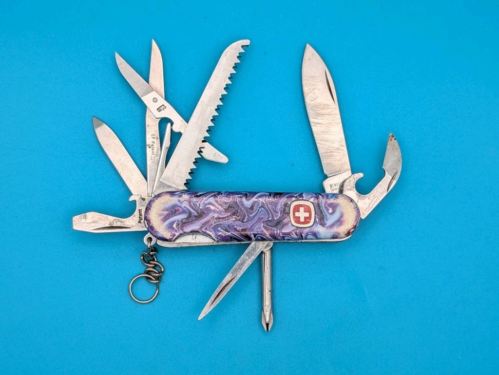 Wenger Handyman Swiss Army Knife Multi Tool! Multi Colored Snife!