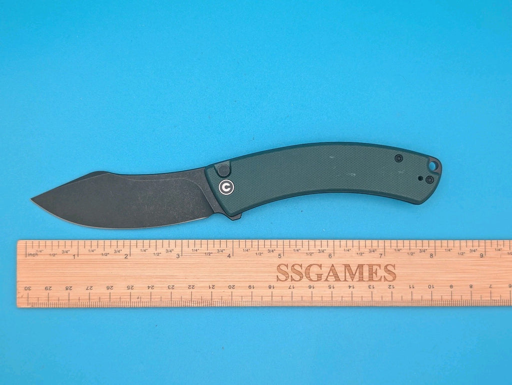 Civivi Outlaw Muk Folding Knife 3.5" 14C28N Sandvik Steel Blade Green G10 Handle