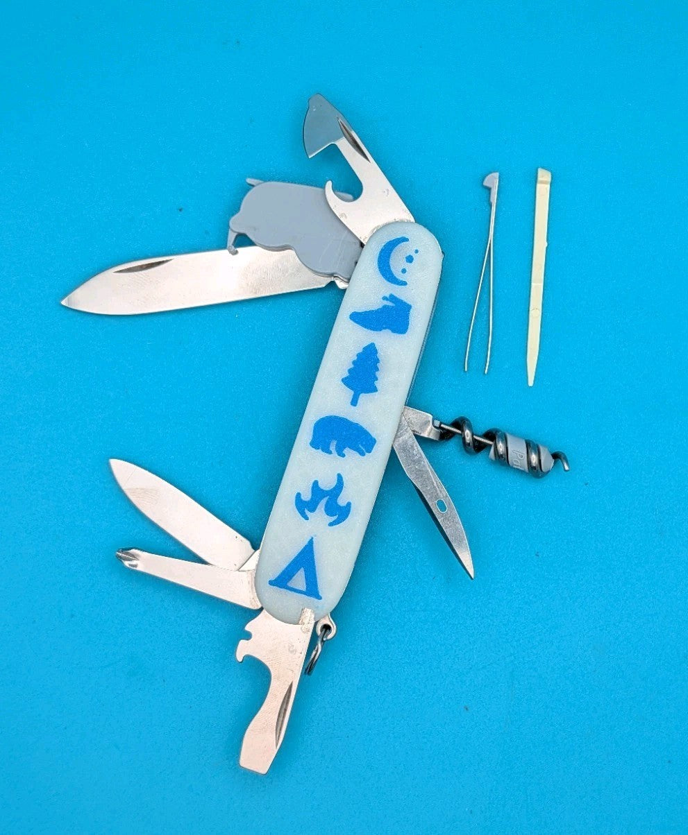 Custom Victorinox Spartan Lite Swiss Army Knife Multi Tool! Glow in the Dark!