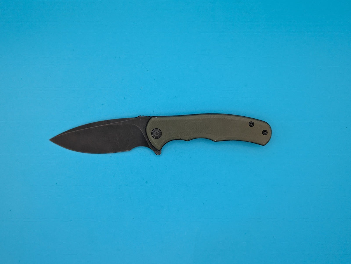 Civivi Mini Praxis Flipper Pocket Knife Liner Lock Plain Edge Blade! Olive Green