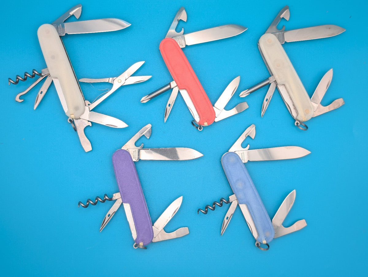 Custom Victorinox Glow in the Dark Swiss Army Knife Multi Tool! LOT OF 5!