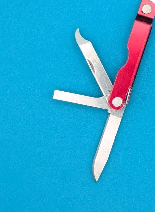 Leatherman Micra Multi-Tool, Knife, Scissors, Key Ring, Red!