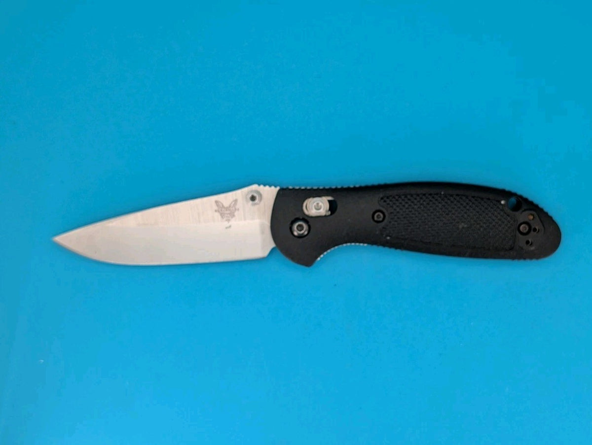 Benchmade Mini Griptilian 556 Black Handles 2.91" 154cm  Drop Point Pocket Knife