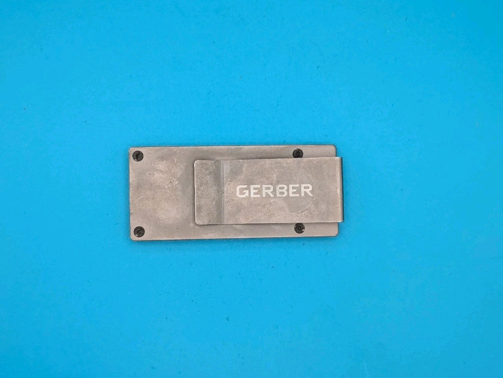 Gerber GDC Money Clip Knife Finger Loop EDC Credit Card Holder G10