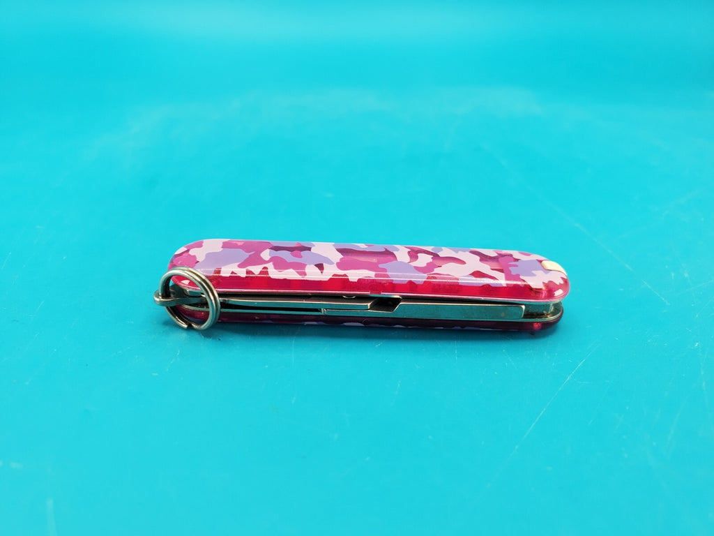 Victorinox Classic SD Swiss Army Knife 3 Tool Pocket Knife! PINK CAMO!