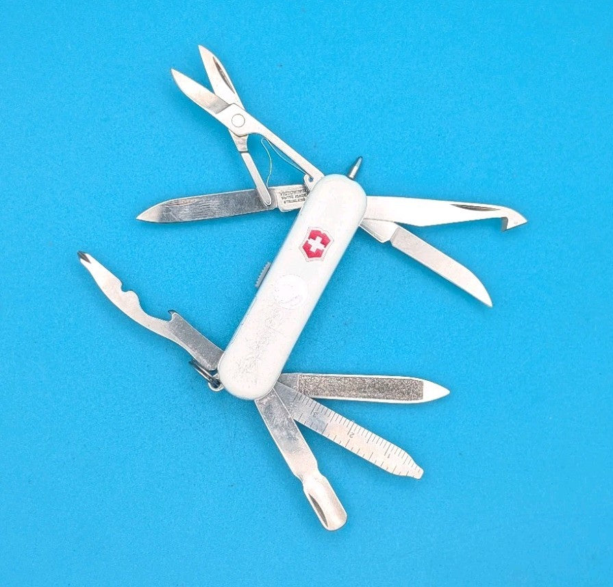 Victorinox White Midnite Minichamp  WHITE LED + Pen Swiss Army Knife Multi Tool!