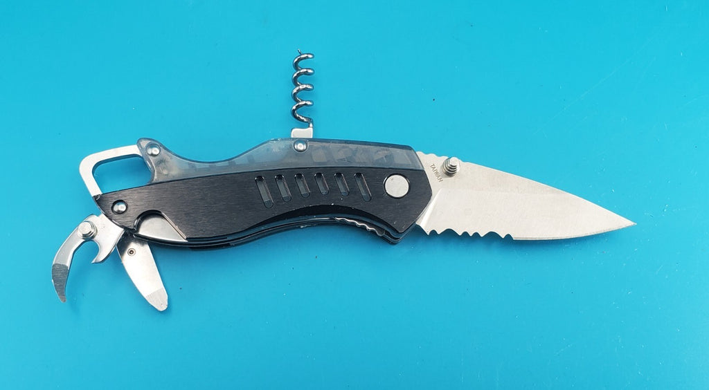 Buck Whittaker 760T Folding Pocket Knife Multi Tool Corkscrew