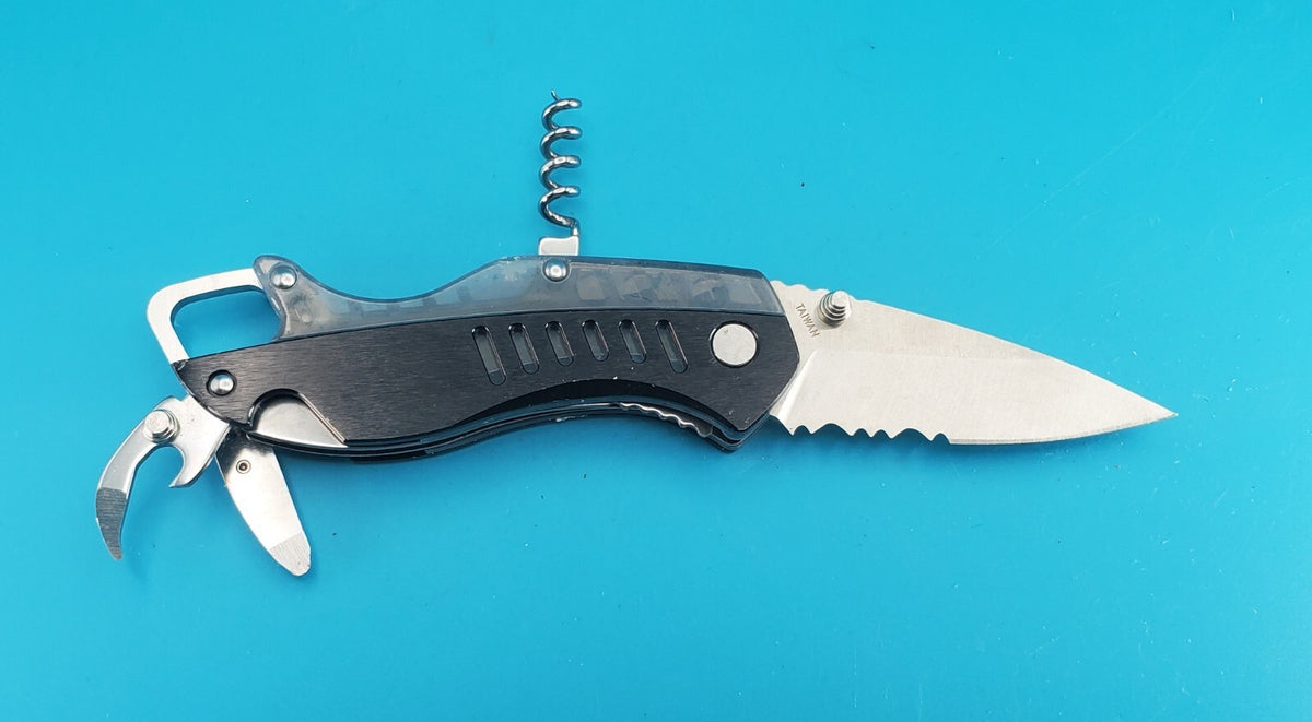 Buck Whittaker 760T Folding Pocket Knife Multi Tool Corkscrew