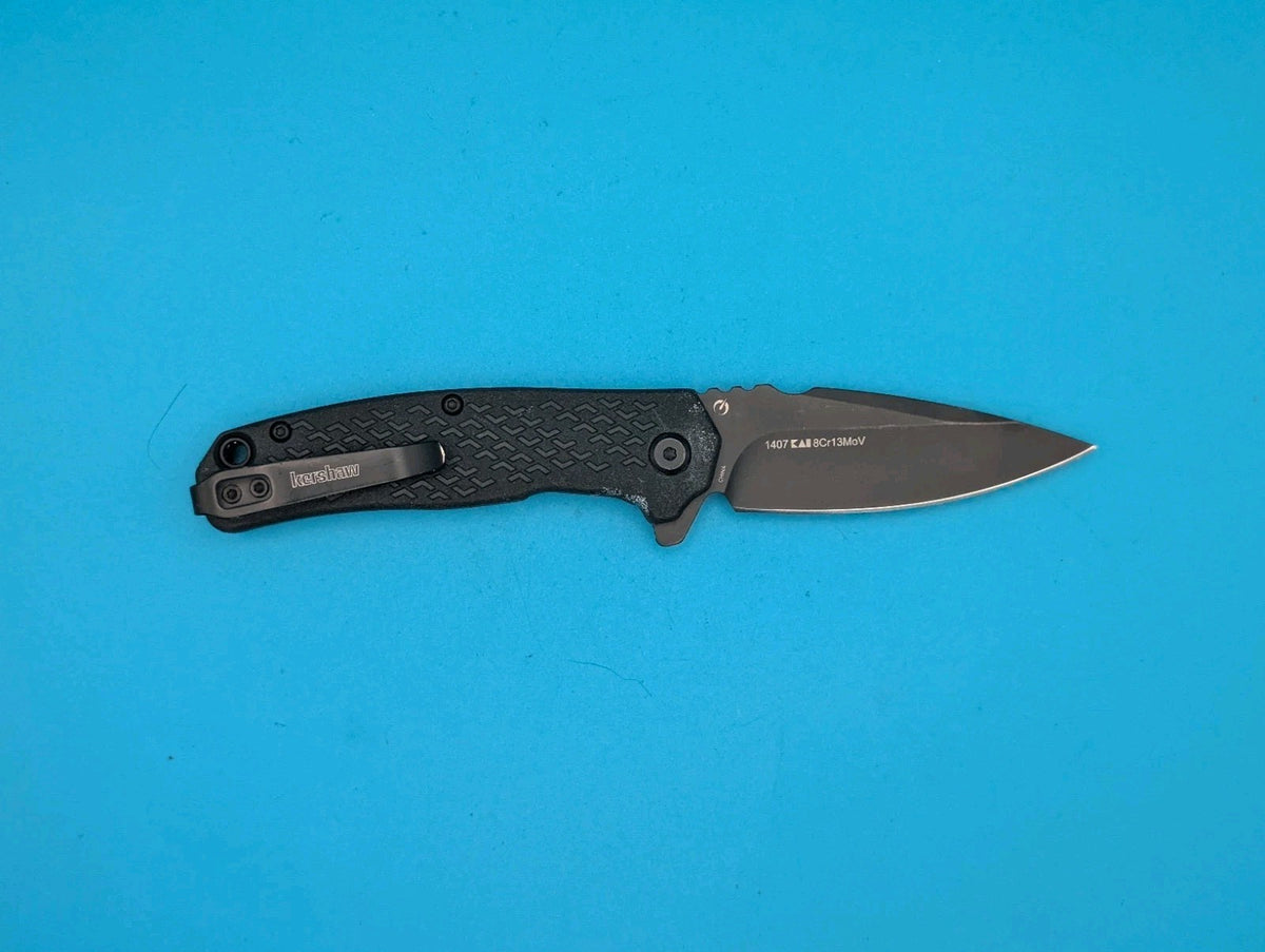 Kershaw Knives Conduit Liner Lock 1407 Black GFN Stainless Pocket Knife