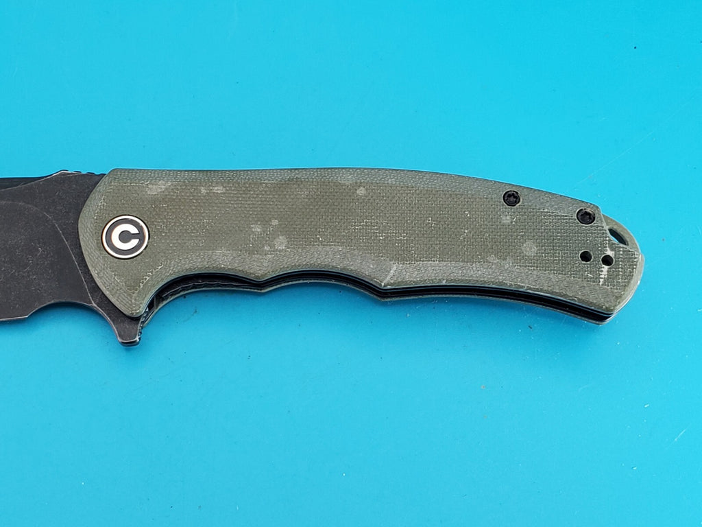 Civivi Praxis Flipper Pocket Knife Liner Lock Plain Edge Stonewashed Blade!