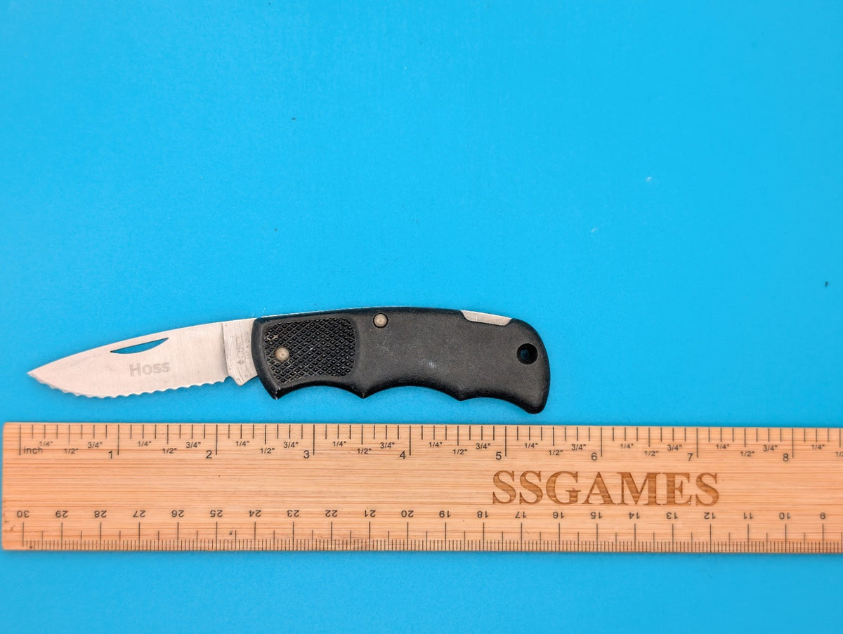 Cutco 1886 Serrated Edge Blade USA Lockback Knife! Black Handle! *HOSS*