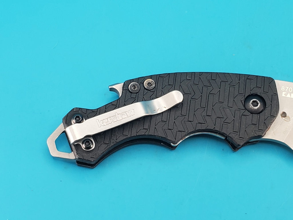Kershaw Black "Shuffle" Small Folding Pocket Knife & Bottle Opener - 8700