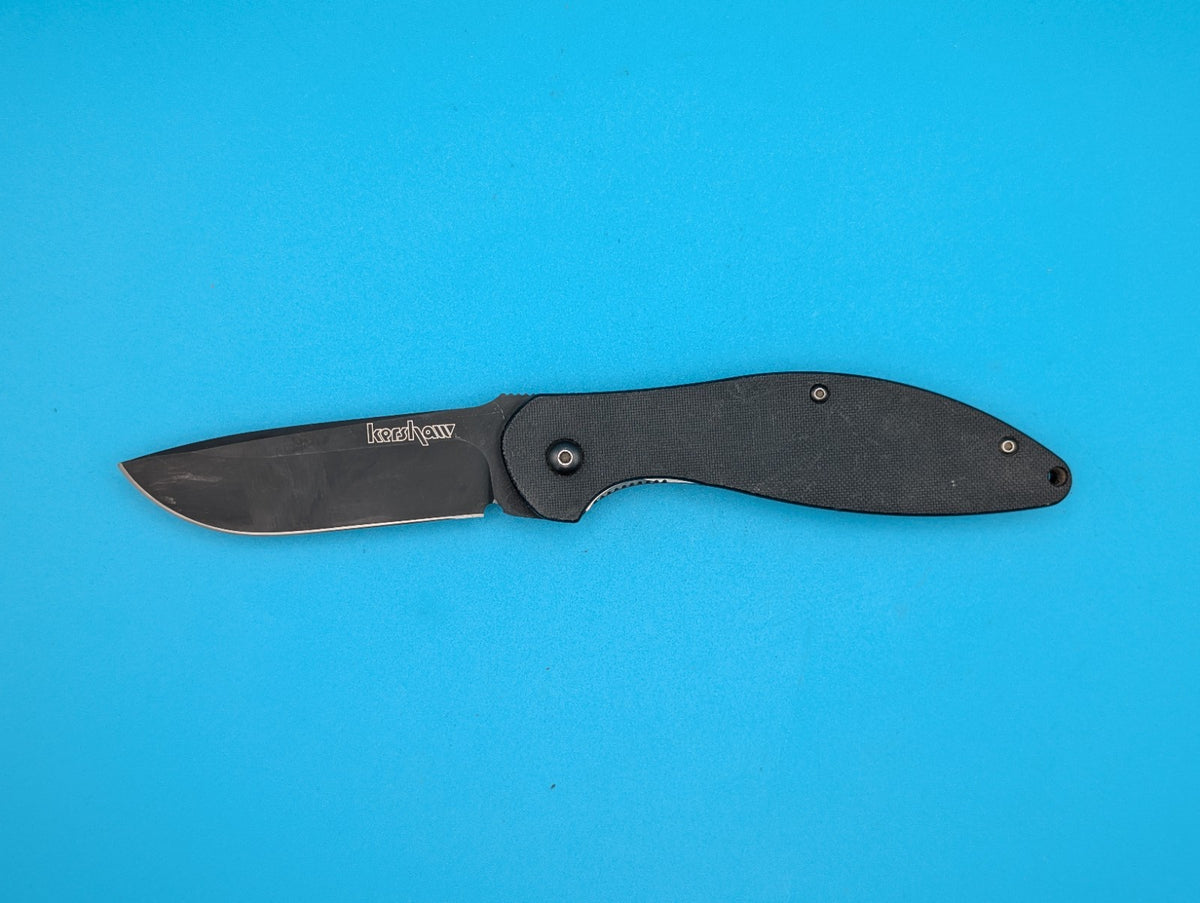 KERSHAW 1745BLK ENER-G2 BLACK LEE WILLIAMS DESIGN FLIPPER OPEN POCKET KNIFE!