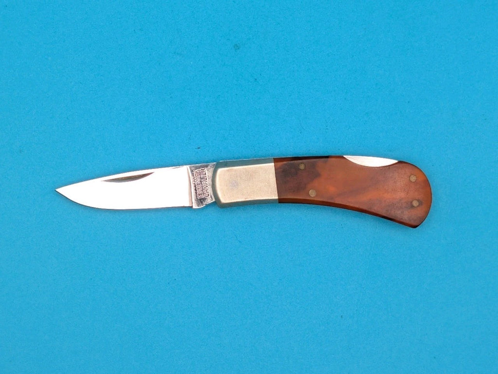 Vintage Edgemark Cavalier Pocket Knife 11-332 Stainless Lockback Japan