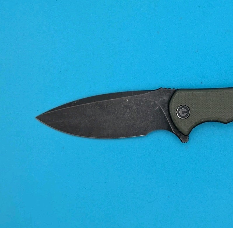 Civivi Mini Praxis Flipper Pocket Knife Liner Lock Plain Edge Blade! Olive Green