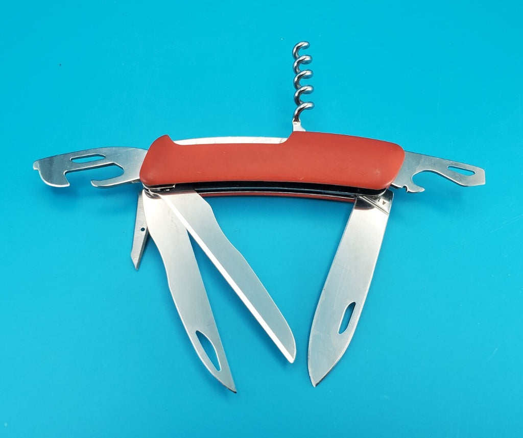 Swiza A18-14 Swiss Pocket Knife Stainless Steel Blades OD Red Synthetic Handle