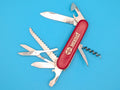 VINTAGE VICTORINOX VICTORIA RED HUNTSMAN KNIFE MULTI TOOL!