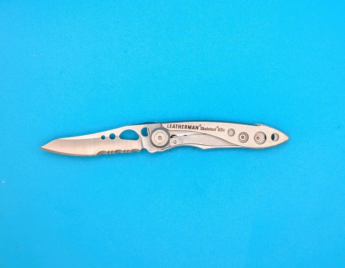 Leatherman Skeletool KBX Pocket Knife w/ Bottle Opener, SILVER!