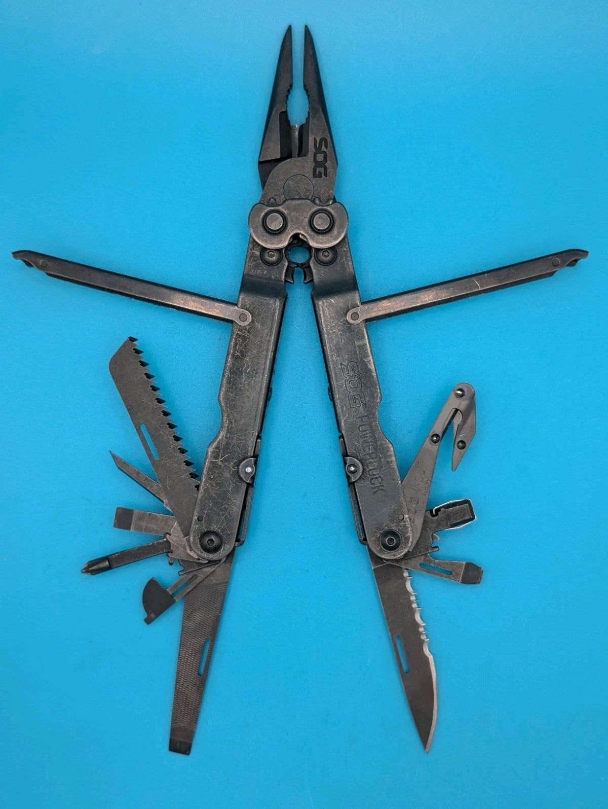 SOG PowerLock Multi Tool! WITH SHEATH! BLACK!!!