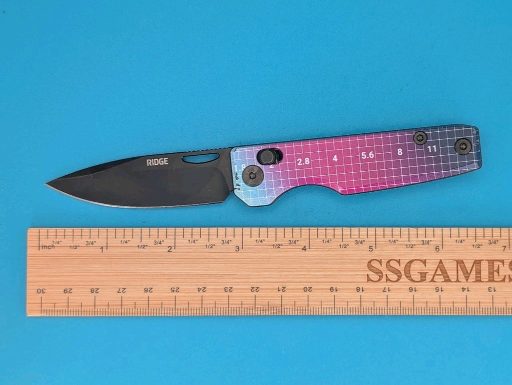 Ridge Knife Everyday Folder 14C28N Plain Edge Axis Lock Folding Pocket Knife!
