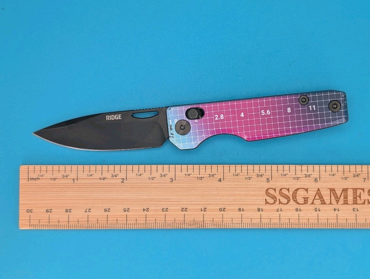Ridge Knife Everyday Folder 14C28N Plain Edge Axis Lock Folding Pocket Knife!