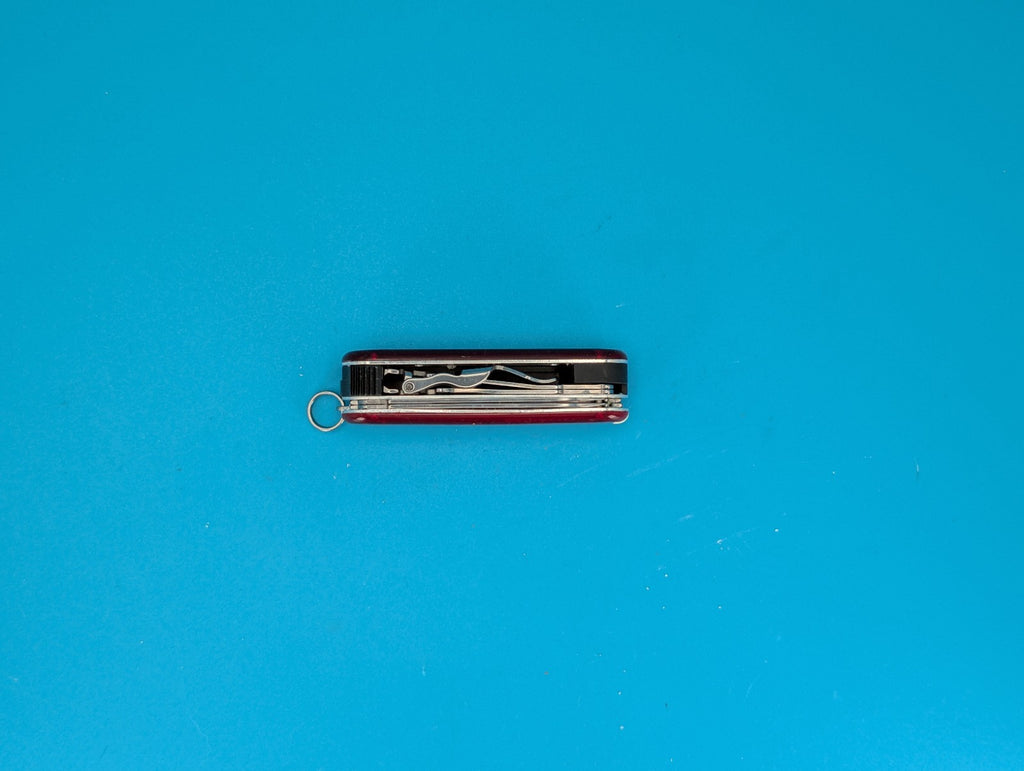 Victorinox Swiss Army Knife - Key Chain - Nail Clip 580 - Red Translucent!