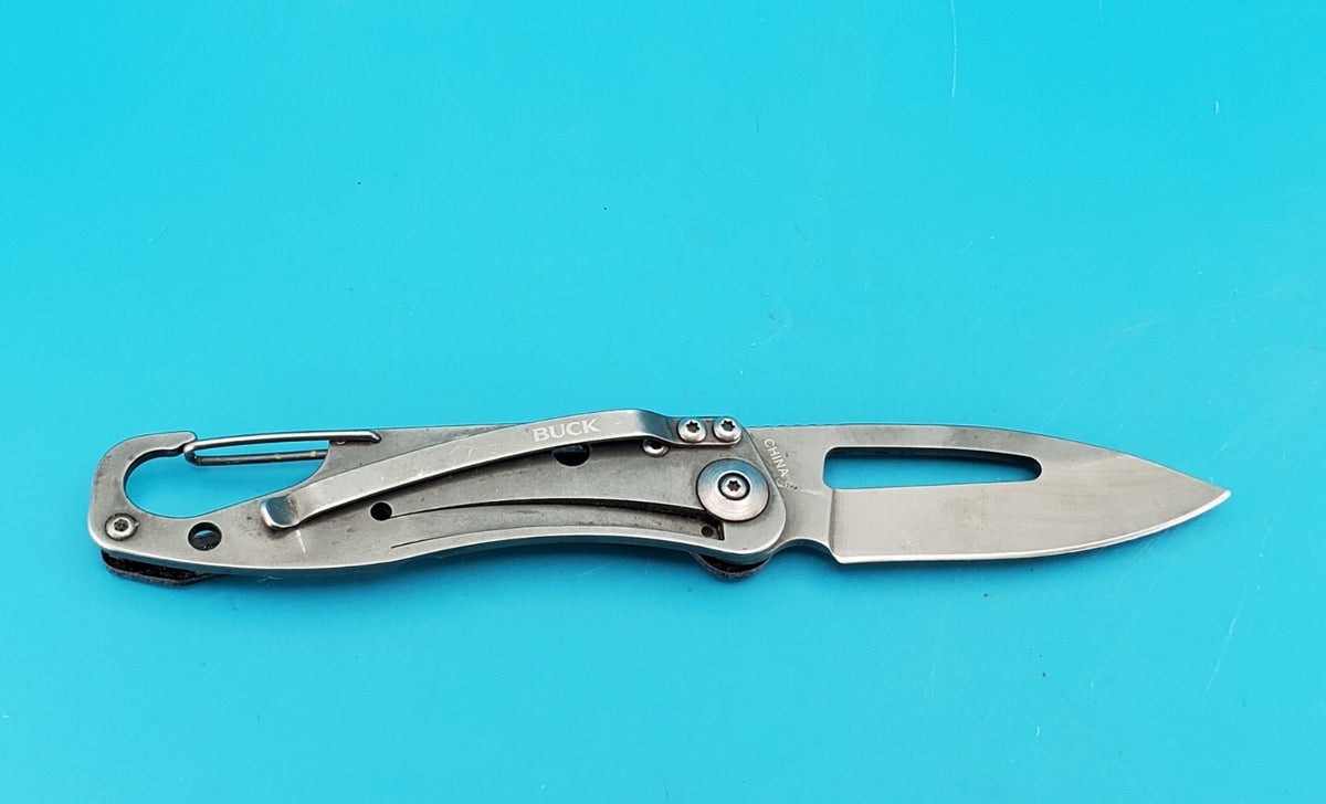 Buck 818 Apex Carbon Fiber Handle Folding Pocket Knife! RARE!