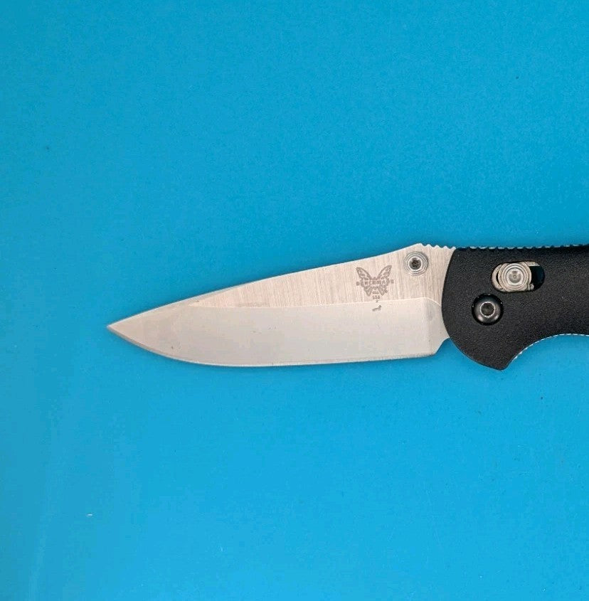 Benchmade Mini Griptilian 556 Black Handles 2.91" 154cm  Drop Point Pocket Knife