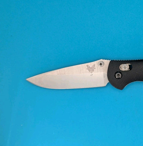 Benchmade Mini Griptilian 556 Black Handles 2.91" 154cm  Drop Point Pocket Knife