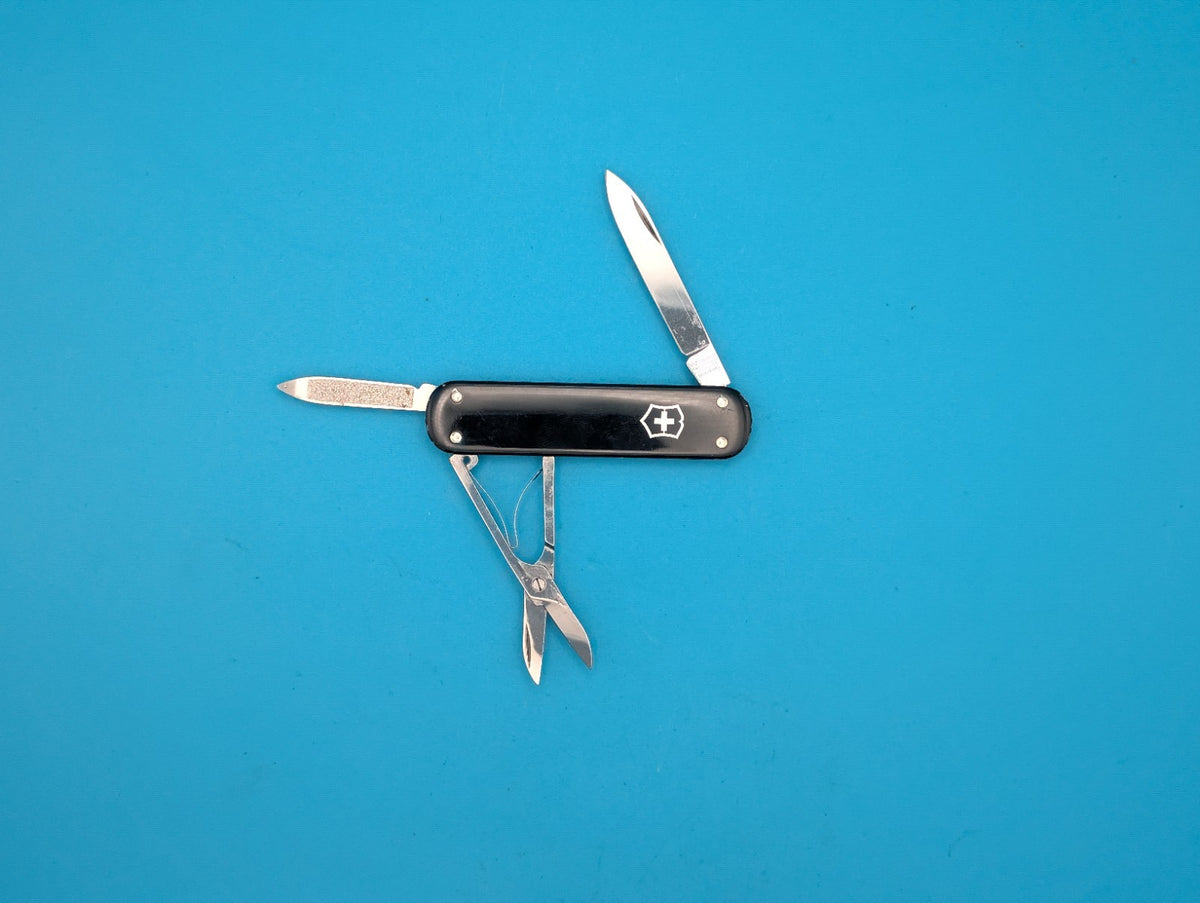 Victorinox Money Clip Black Alox Swiss Army Knife Multi Tool!