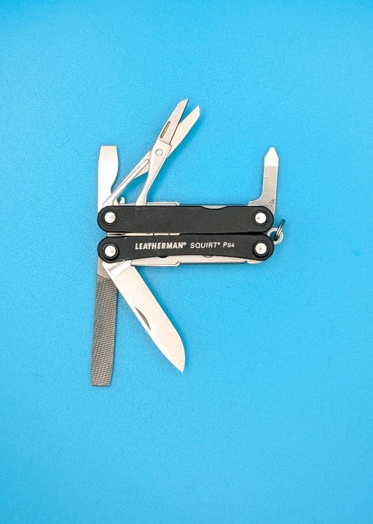 Leatherman SQUIRT PS4 Multi-Tool With Pliers Scissors Knife BLACK!