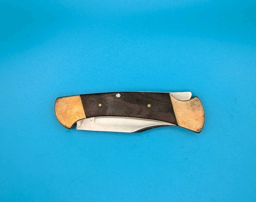 Vintage Buck USA 112 Ranger Lockback Plain Edge Folding Pocket Knife! 1972 Date