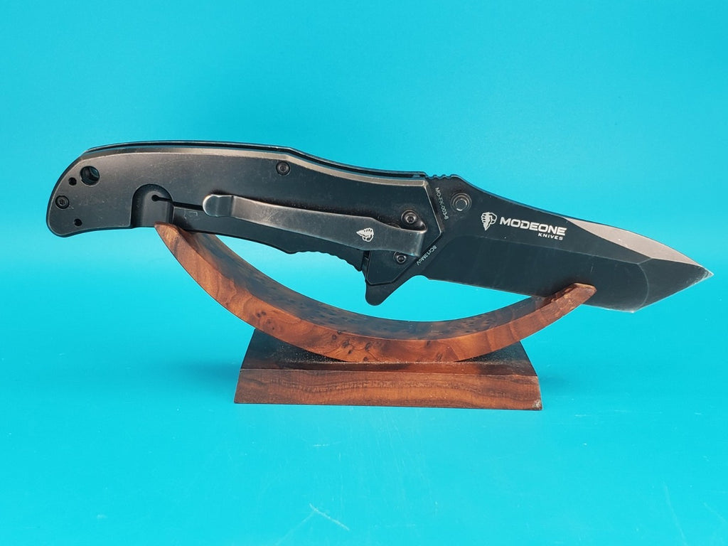 MODEONE KNIVES MO-FK-003-6 Plain Edge Frame Lock Black Folding Pocket Knife!