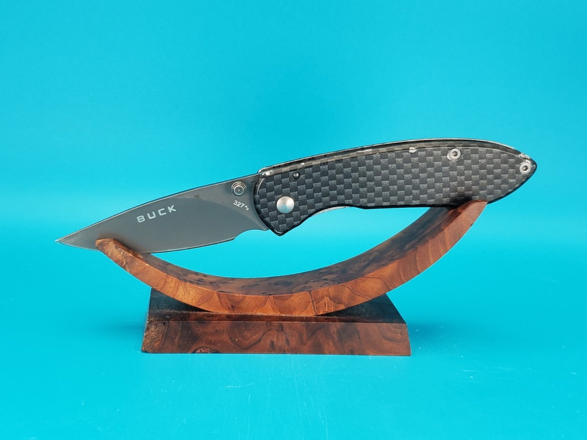 Buck Knives 327 Nobleman Carbon Fiber Folding Pocket Knife!
