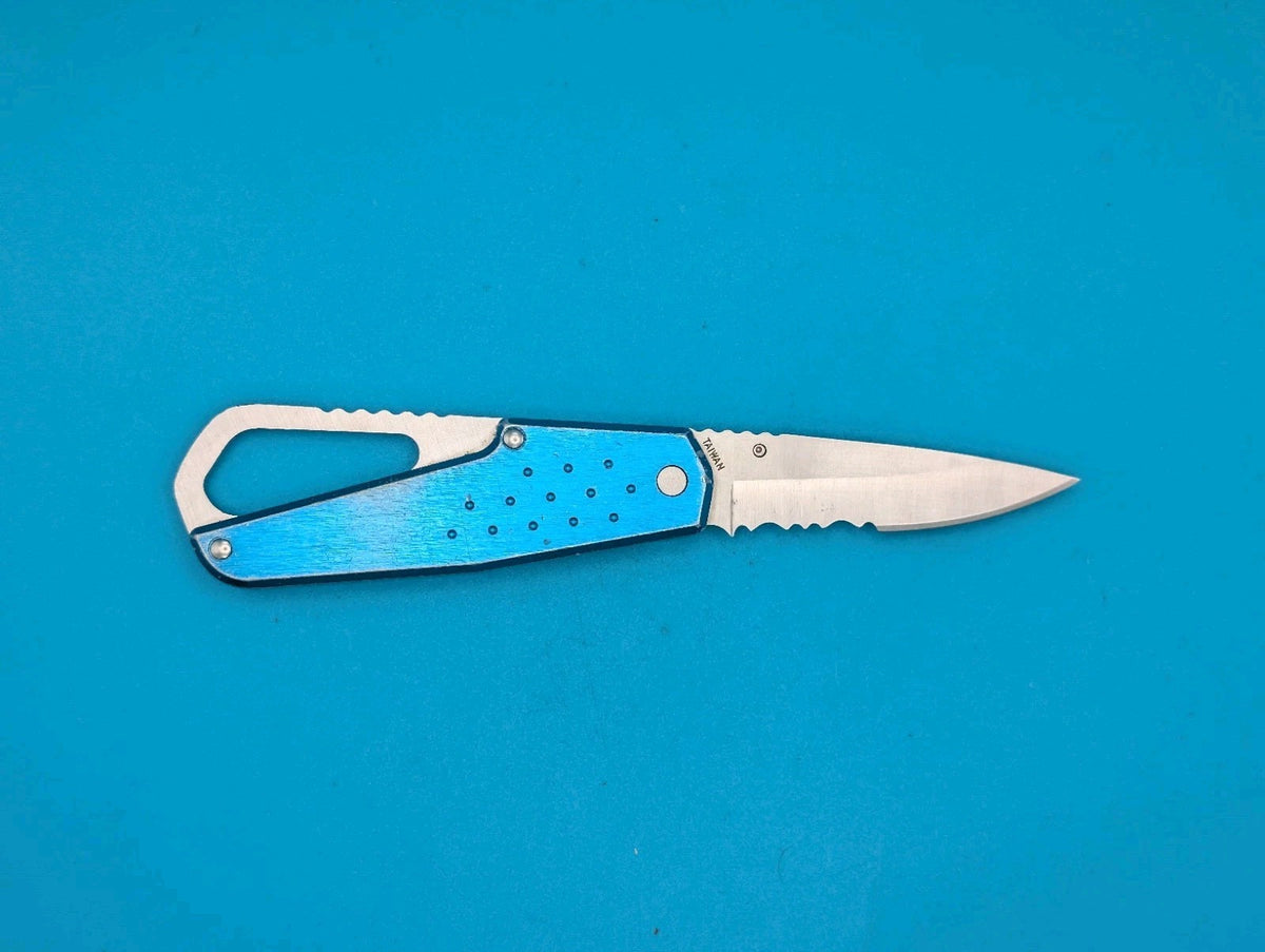 Buck Whittaker 752T Single Blade Combo Edge Pocketknife! 2003