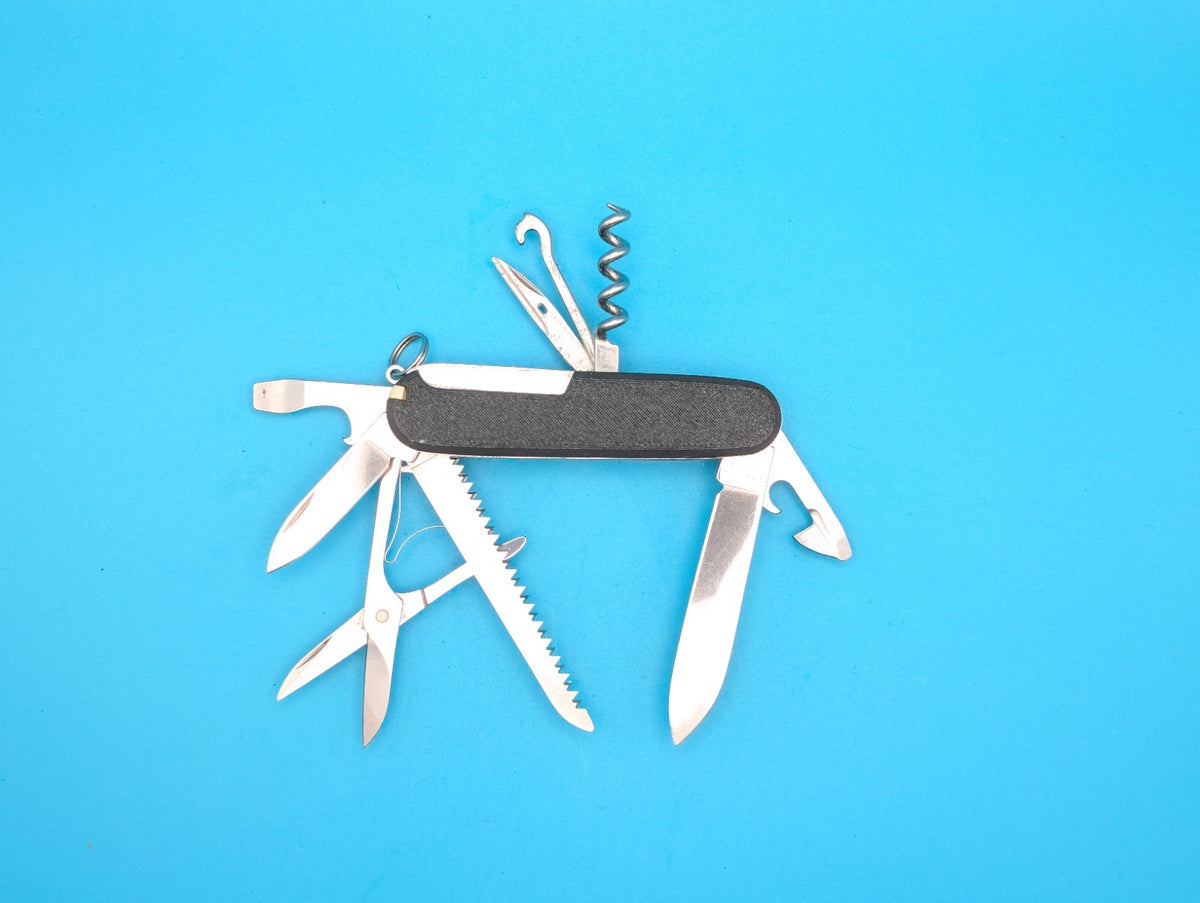 Custom Victorinox Huntsman Black & White Swiss Army Knife Multi Tool!