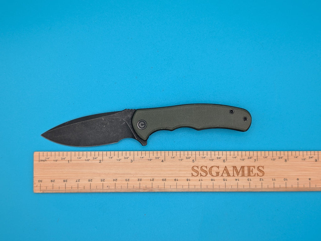 Civivi Mini Praxis Flipper Pocket Knife Liner Lock Plain Edge Blade! Olive Green