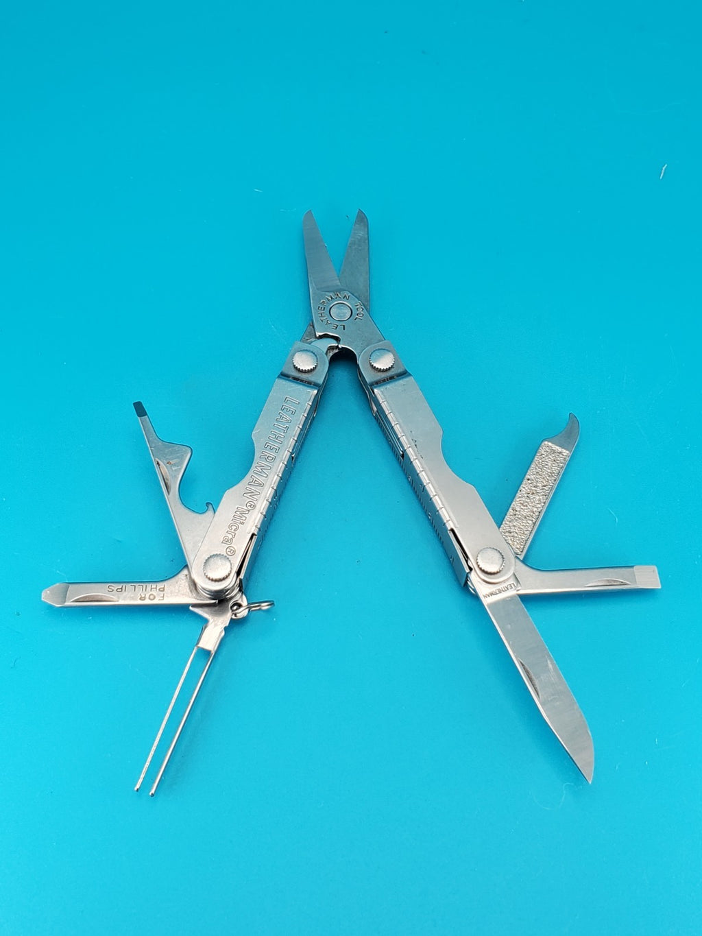Leatherman Micra Multi-Tool, Knife, Scissors, Key Ring, Stainless!