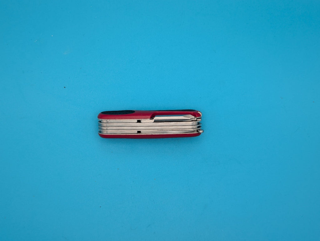 Victorinox Delemont EVOGRIP 18 Red & Black Swiss Army Knife Multi Tool!