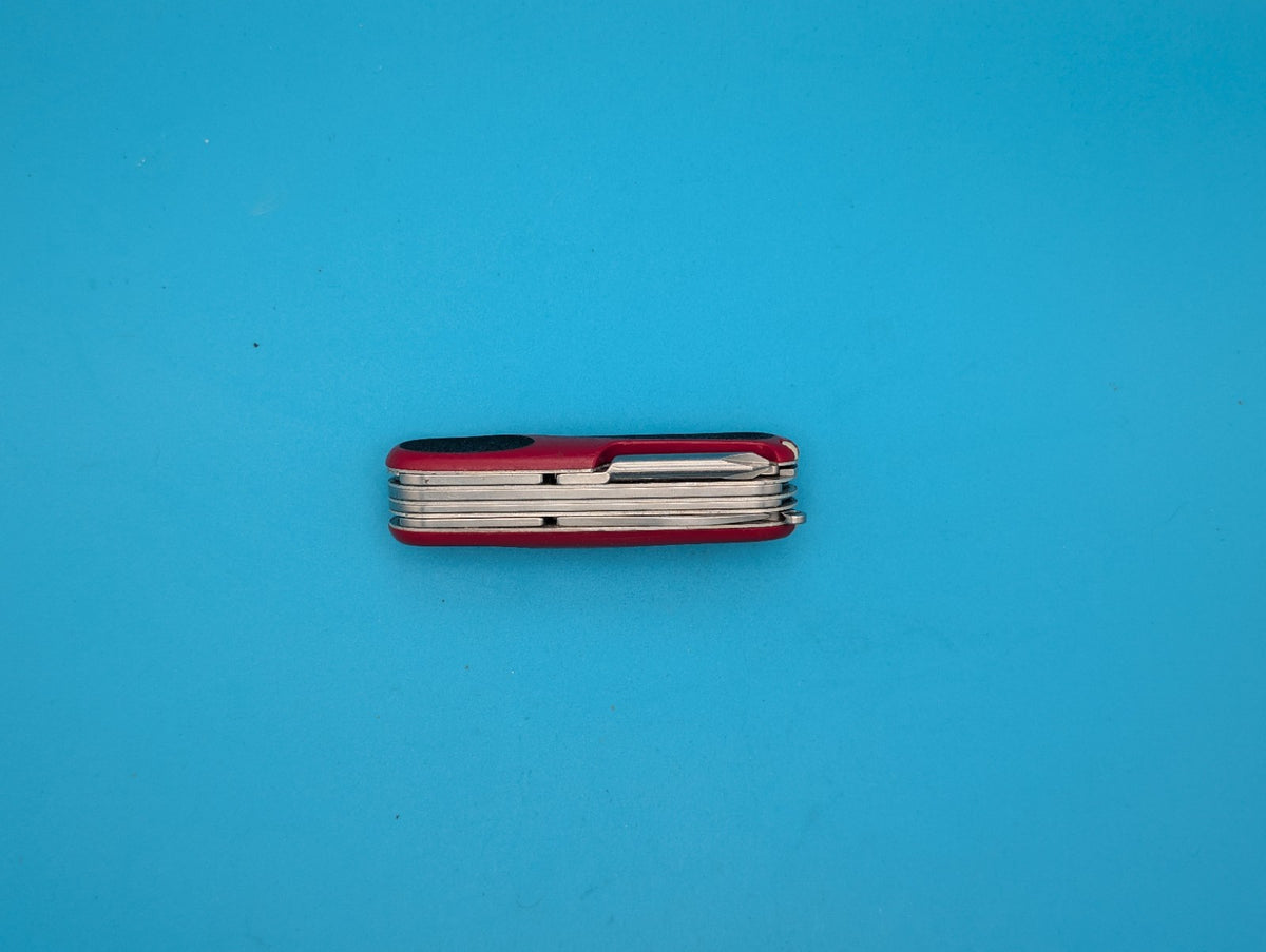 Victorinox Delemont EVOGRIP 18 Red & Black Swiss Army Knife Multi Tool!