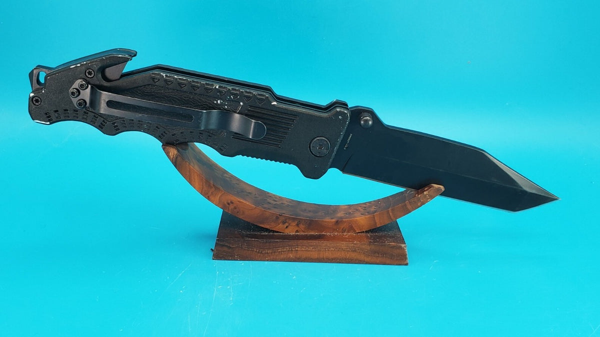 Smith & Wesson Border Guard Liner Lock Plain Edge Folding Pocket Knife!