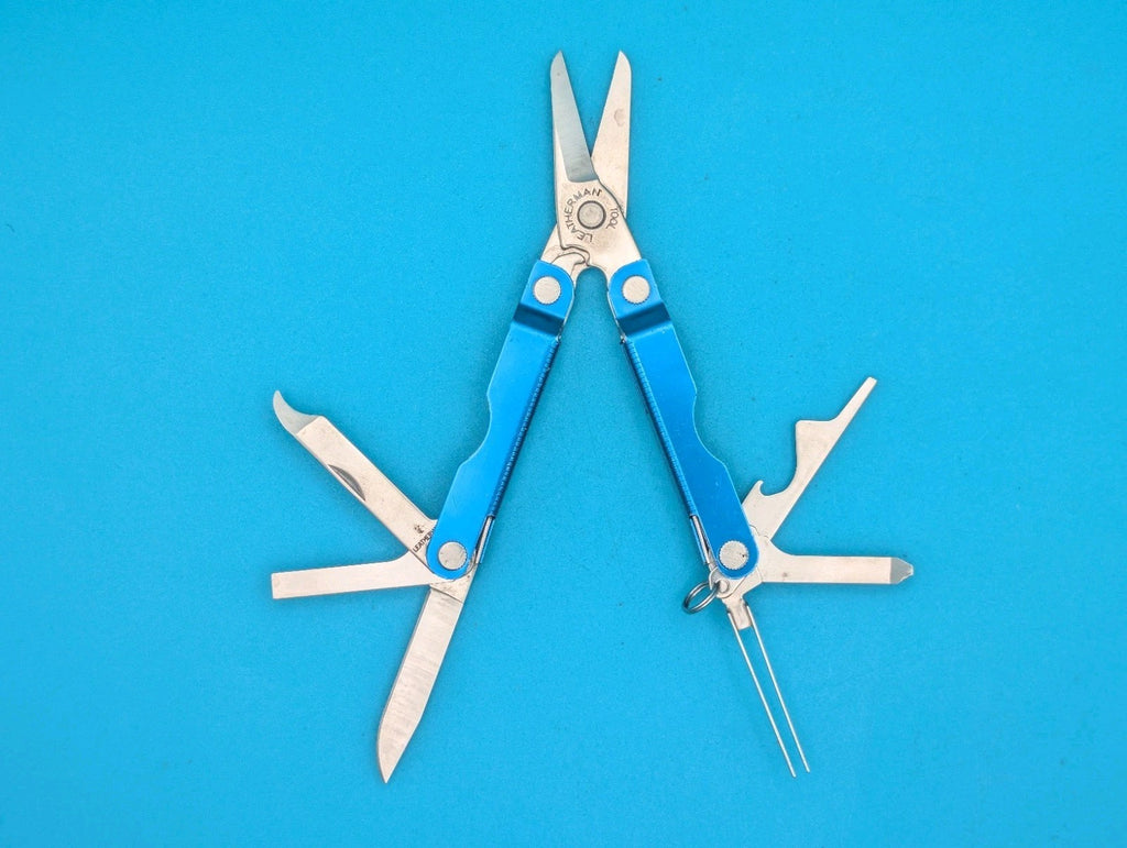 Leatherman Micra Multi-Tool, Knife, Scissors, Key Ring, Blue!