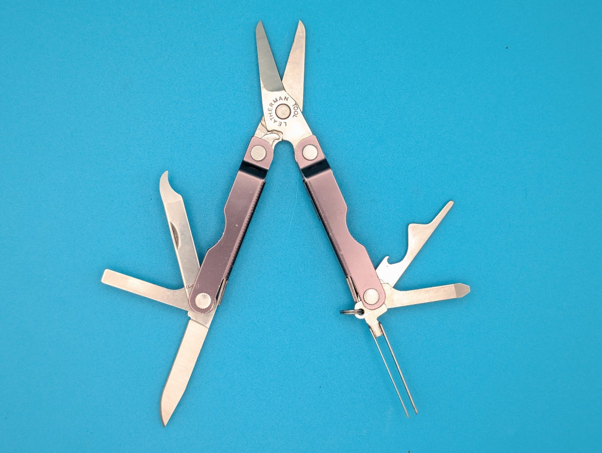 Leatherman Micra Multi-Tool, Knife, Scissors, Key Ring, GRAY!