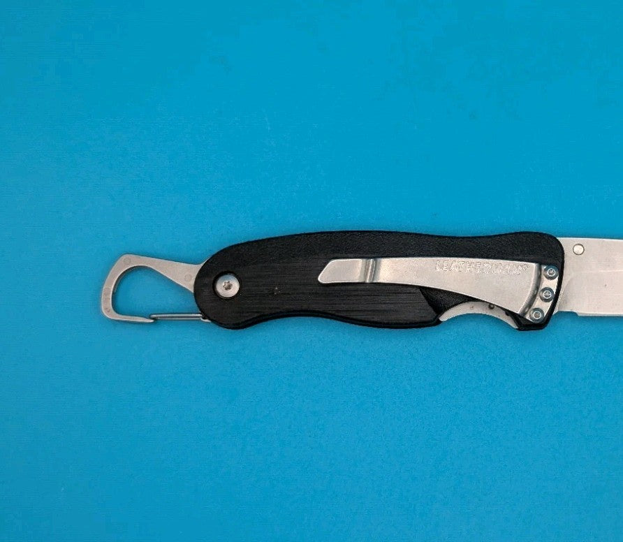 Leatherman Crater C33 Plain Edge Pocket Knife! Black!