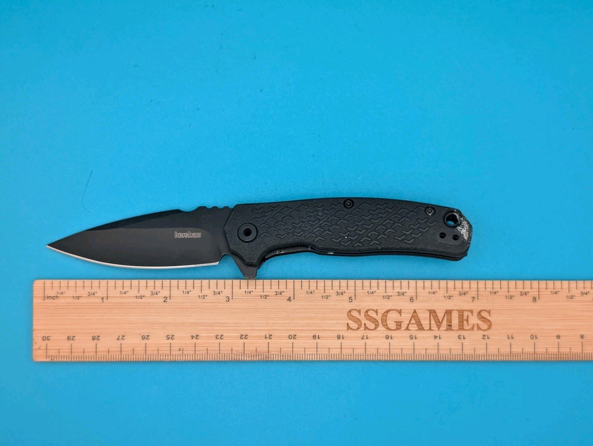 Kershaw Knives Conduit Liner Lock 1407 Black GFN Stainless Pocket Knife