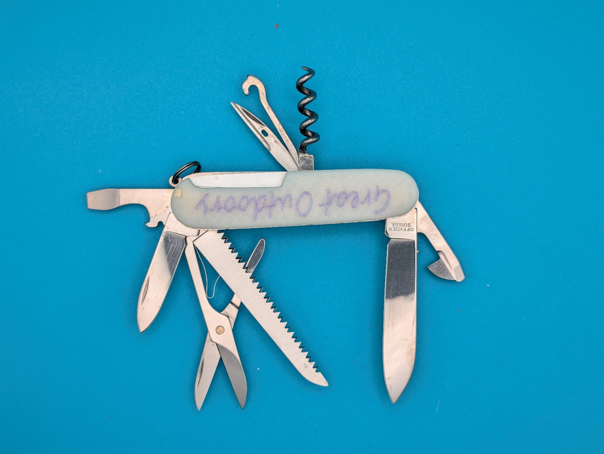 Custom Victorinox Huntsman Glow in the Dark Swiss Army Knife Multi Tool!