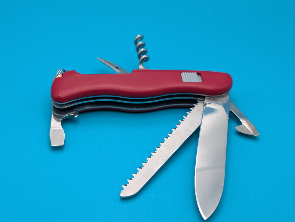 Victorinox Forester Red Original Slide Lock Swiss Army Knife Multi Tool! 111mm