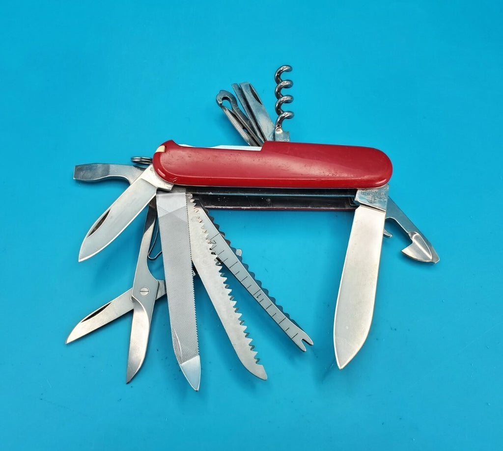 Victorinox Custom Ranger Swiss Army Knife Red Multi-Tool! With Fish Scaler!